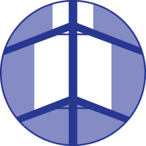 blue glass canopy icon